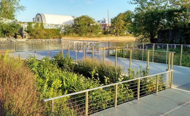 Gowanus Sponge Park, DLANDstudio, Gowanus Canal, Brooklyn, Brooklyn water pollution, Sponge Park, water quality nyc, nyc water pollution, superfund site, natural filtration, engineered soil, plants absorbing toxic materials, plants absorbing heavy metals, canal-cleaning park,