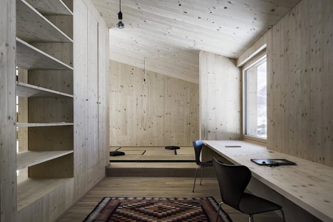 EFH Hochleitner by LP Architektur, modern Austrian cabin, Embach mountain cabin, rough sawn timber cabin, rough sawn timber architecture, minimalist cabin, modern cabin architecture, contemporary cabin design