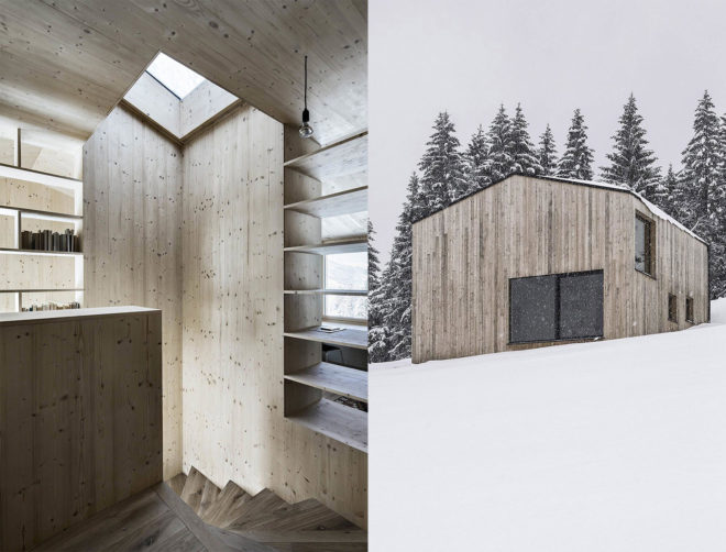 EFH Hochleitner by LP Architektur, modern Austrian cabin, Embach mountain cabin, rough sawn timber cabin, rough sawn timber architecture, minimalist cabin, modern cabin architecture, contemporary cabin design