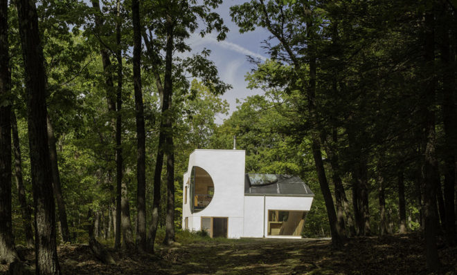 Ex of In House, 3D printing, locally sourced materials, Steven Holl Architects, wooden house, green architecture, geothermal energy, solar energy, thin film solar