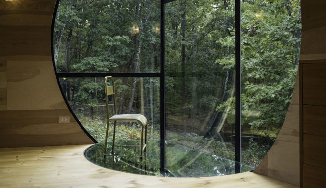 Ex of In House, 3D printing, locally sourced materials, Steven Holl Architects, wooden house, green architecture, geothermal energy, solar energy, thin film solar