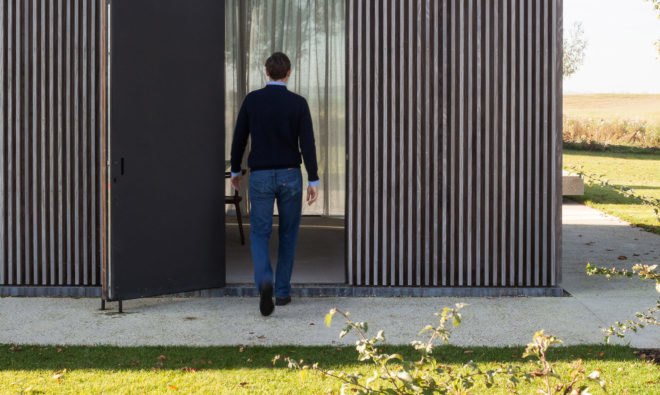 Govaert & Vanhoutte Architects, green renovation, farmhouse, Belgium, timber, green extension, cast concrete, green architecture, gabled roof, open-plan layout, green extension, wooden structure