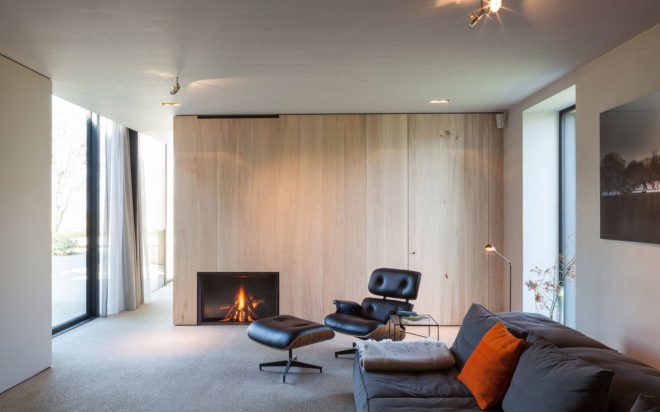 Govaert & Vanhoutte Architects, green renovation, farmhouse, Belgium, timber, green extension, cast concrete, green architecture, gabled roof, open-plan layout, green extension, wooden structure