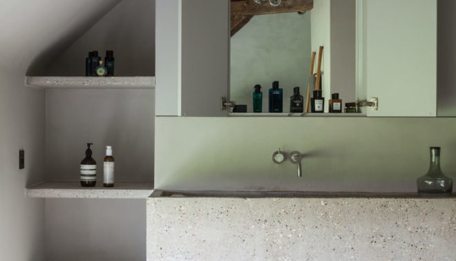 Govaert & Vanhoutte Architects, green renovation, farmhouse, Belgium, timber, green extension, cast concrete, green architecture, gabled roof, open-plan layout, green extension, wooden structure