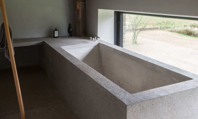 Govaert & Vanhoutte Architects, green renovation, farmhouse, Belgium, timber, green extension, cast concrete, green architecture, gabled roof, open-plan layout, green extension, wooden structure