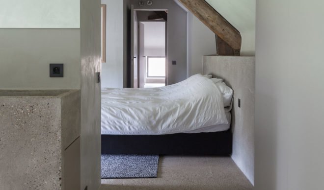 Govaert & Vanhoutte Architects, green renovation, farmhouse, Belgium, timber, green extension, cast concrete, green architecture, gabled roof, open-plan layout, green extension, wooden structure
