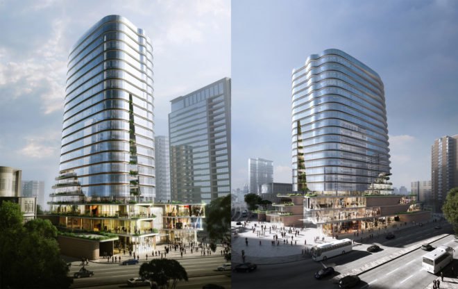 Gemdale Changshou Road by Aedas, Shanghai Changshou Road architecture, Changshou Road skyscraper, mixed use building in Shanghai, Aedas Shanghai projects, Gemdale Changshou Road in Shanghai