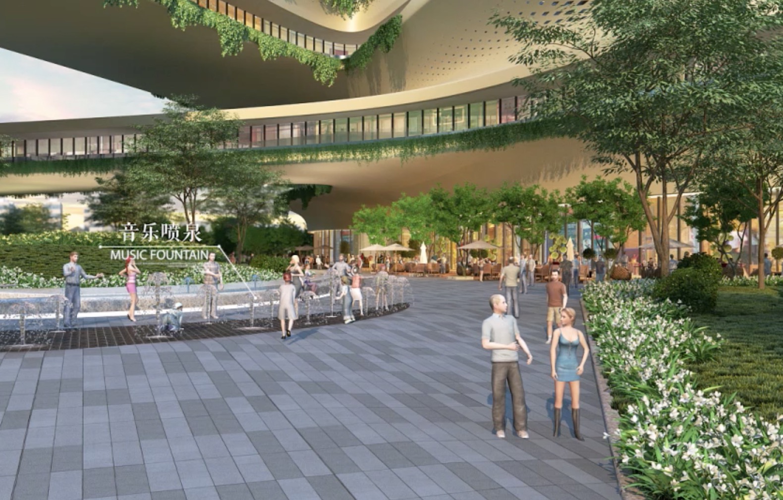 infinity inspired architecture, Guangzhou Infinitus Plaza by Zaha Hadid Architects, Baiyun New Town architecture, Infinitus China headquarters, sustainable workplace design, ecofriendly work campus, headquarter campus design in China,