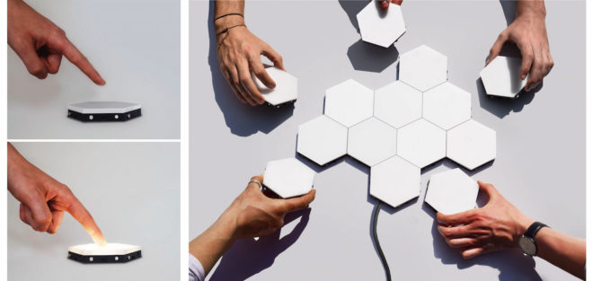Helios Touch, Helios Touch Kickstarter, Helios Touch by James Vanderpant, Helios Touch by Dyena, Helios Touch LED, Helios Touch brightness, modular lighting, customizable modular lighting, modular LEDs