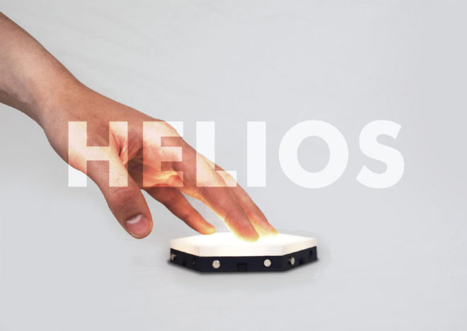 Helios Touch, Helios Touch Kickstarter, Helios Touch by James Vanderpant, Helios Touch by Dyena, Helios Touch LED, Helios Touch brightness, modular lighting, customizable modular lighting, modular LEDs