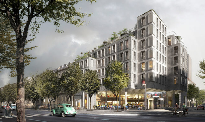 House of Food Culture, Copenhagen, COBE Architects, NRE Denmark, Union Holding, mixed-use development, food center, green architecture, public spaces, brick facade, Denmark