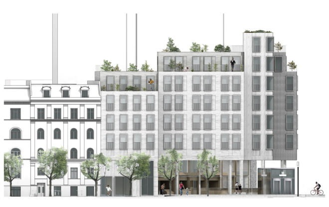 House of Food Culture, Copenhagen, COBE Architects, NRE Denmark, Union Holding, mixed-use development, food center, green architecture, public spaces, brick facade, Denmark