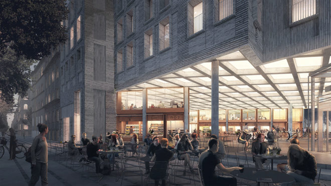 House of Food Culture, Copenhagen, COBE Architects, NRE Denmark, Union Holding, mixed-use development, food center, green architecture, public spaces, brick facade, Denmark
