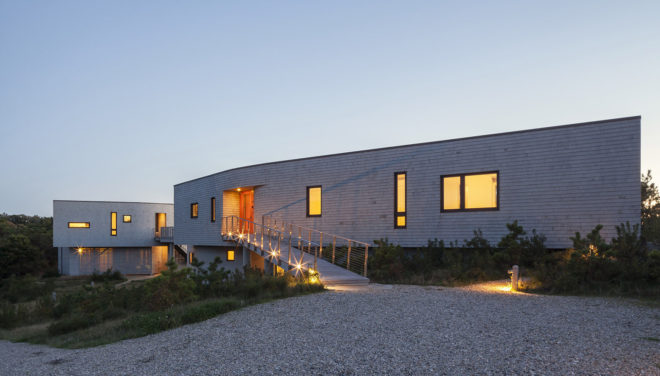 House of Shifting Sands by Ruhl Walker Architects, House of Shifting Sands at Cape Cod, net zero energy Cape Cod house, Cape Cod beach house, Ruhl Walker Architects at Cape Cod, native landscape Cape Cod
