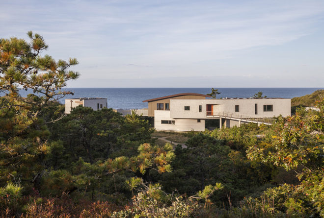 House of Shifting Sands by Ruhl Walker Architects, House of Shifting Sands at Cape Cod, net zero energy Cape Cod house, Cape Cod beach house, Ruhl Walker Architects at Cape Cod, native landscape Cape Cod