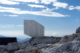 Kanin Winter Cabin by OFIS Arhitekti, prefab alpine cabin, Mount Kanin cabin, compact mountaineering cabin, cantilevered alpine cabin, alpine cabin in Slovenia,
