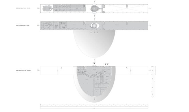 National Science and Innovation Center of Lithuania, science center, cantilever, Lithuania, LEED certification, Architects of Invention, green architecture, prefab, structural steel, renewable energy, solar power, solar panels