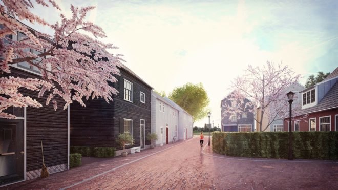 Klein Kadoelen by DELVA Landscape Architects, Klein Kadoelen by Houben/Van Mierlo, Amsterdam housing development, Amsterdam residential neighborhood, Amsterdam residences in the countryside, Wilmkebreekpolder, Klein Kadoelen by DELVA Landscape Architects and Houben/Van Mierlo