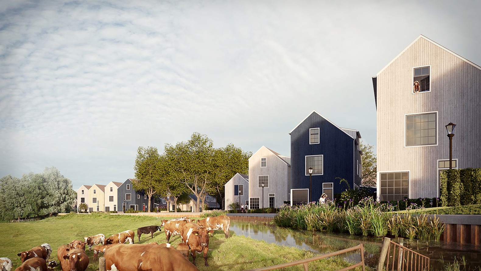 Klein Kadoelen by DELVA Landscape Architects, Klein Kadoelen by Houben/Van Mierlo, Amsterdam housing development, Amsterdam residential neighborhood, Amsterdam residences in the countryside, Wilmkebreekpolder, Klein Kadoelen by DELVA Landscape Architects and Houben/Van Mierlo
