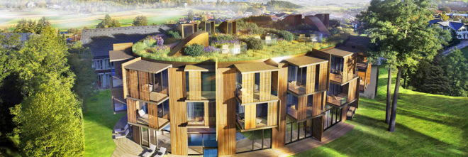 Lanserhof Lans, ingenhoven architects, green-roofed health facility, health center in Austria, renovated health facility in the Alps
