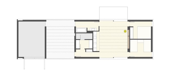 Linear Cabin by Johnsen Schmaling Architects, Wisconsin cabin architecture, contemporary cabin, St. Germain cabin, blackened pine cabin, knotty pine cabin interior