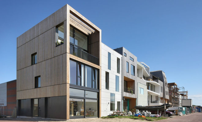 Lofthouse I, Marc Koehler Architects, wooden house, Amsterdam, atrium, staircase, green architecture, wooden facade