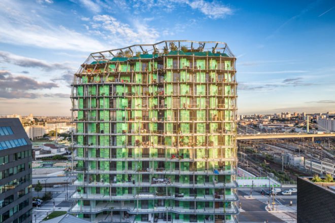 M6B2 Tower of Biodiversity, M6B2 Tower Of Biodiversity By Edouard François, Maison Edouard François, Tower of Biodiversity, Paris, France, biodiversity, plants, plant, garden, vertical garden, sustainable tower, green tower