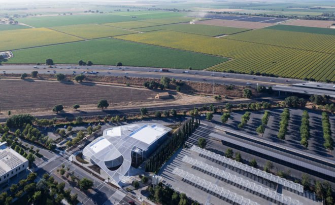 Manetti Shrem Museum, museum, Bohlin Cywinski Jackson, SO-IL, canopy, California, human scale, aluminium canopy, green architecture, multi-use spaces, communal spaces, natural light