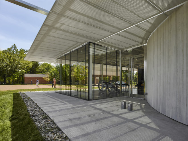 Monmouth Battlefield State Park Visitor Center by ikon.5 architects, Monmouth Battlefield State Park Visitor Center architecture, Monmouth Battlefield State Park Visitor Center in New Jersey, Monmouth Battlefield pavilion, LEED Silver visitor center, LEED Silver pavilion, LEED Silver architecture in New Jersey