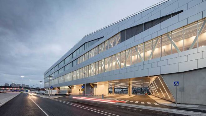 C.F. Møller, ferry terminal, Stockholm, waterfront architecture, urban park, Finland, geothermal energy, solar energy, solar power, self-sufficient building