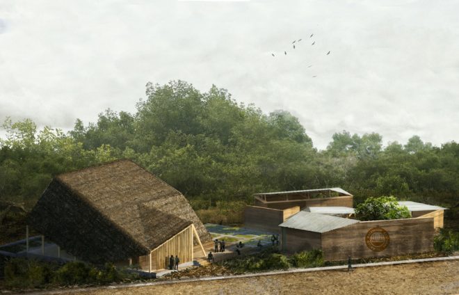 Palenque Cultural Tambillo by Caá Porá, Siete86 and Ingeniera Alternativa, Afroecuadorean cultural center, Afroecuadorean performance center, Afroecuadorean dance and culture, Tambillo cultural center, Tambillo eco-friendly architecture