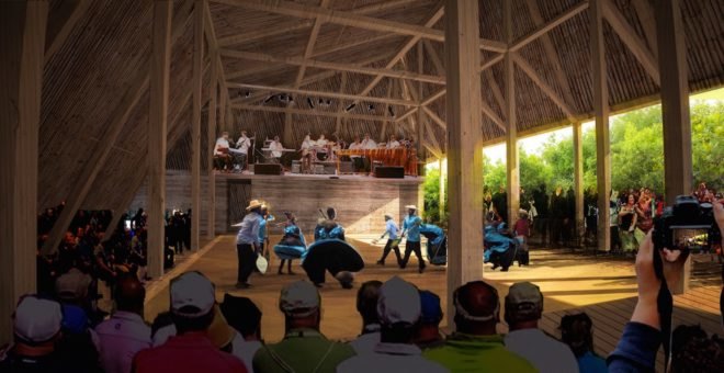 Palenque Cultural Tambillo by Caá Porá, Siete86 and Ingeniera Alternativa, Afroecuadorean cultural center, Afroecuadorean performance center, Afroecuadorean dance and culture, Tambillo cultural center, Tambillo eco-friendly architecture