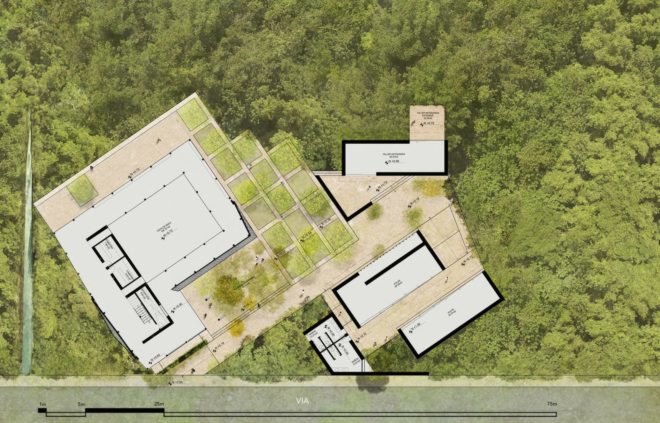 Palenque Cultural Tambillo by Caá Porá, Siete86 and Ingeniera Alternativa, Afroecuadorean cultural center, Afroecuadorean performance center, Afroecuadorean dance and culture, Tambillo cultural center, Tambillo eco-friendly architecture