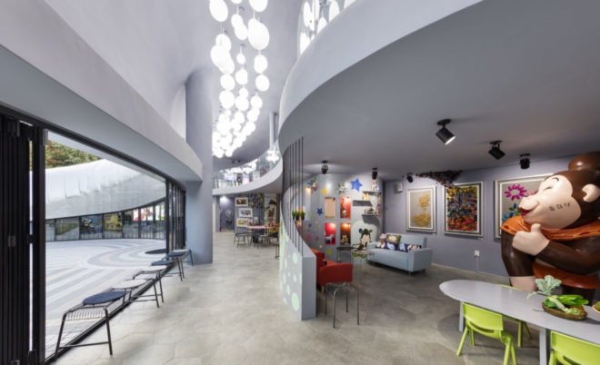 Pino Familia, Pinocchio, museum, Seoul, Moon Hoon, fairytale museum, green architecture, exhibition spaces, auditorium, inner courtyard