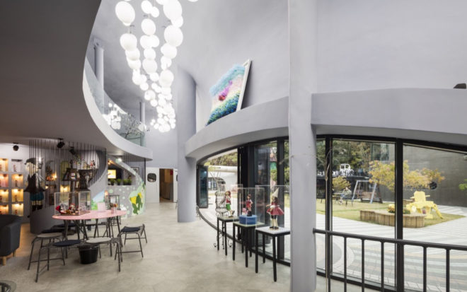 Pino Familia, Pinocchio, museum, Seoul, Moon Hoon, fairytale museum, green architecture, exhibition spaces, auditorium, inner courtyard