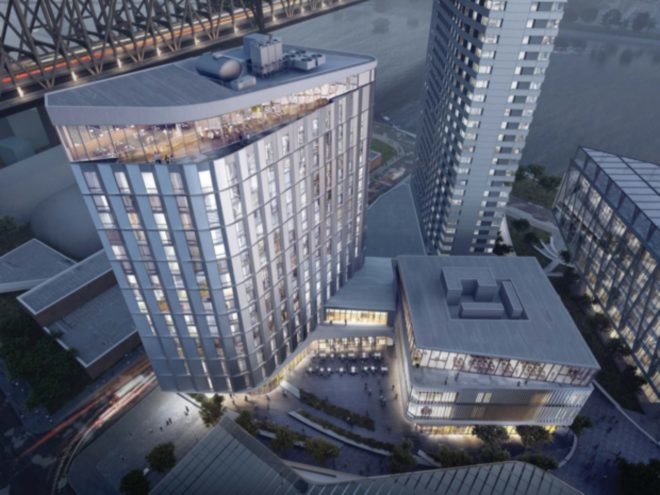 Cornell Tech, Verizon Executive Education Center and Hotel, roosevelt island, Snøhetta architects, passive house, sustainable design, urban design, nyc design, nyc passive house, landscape design, Cornell tech conference center, cornell tech hotel,