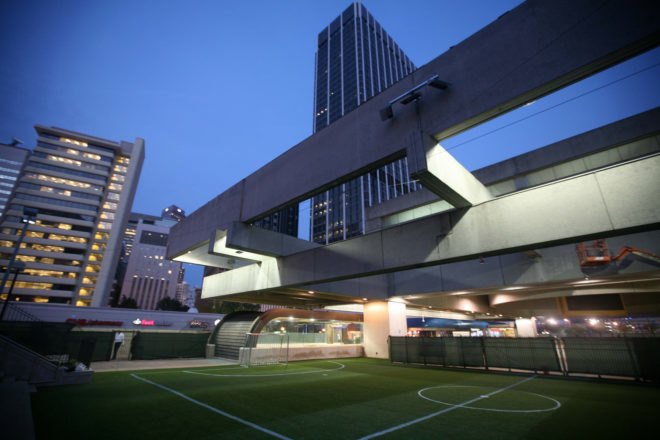 Station Soccer, Soccer in the Streets, MARTA, Atlanta MARTA, Five Points, MARTA Five Points, Atlanta United Football Club, Atlanta United Foundation, soccer, soccer field, soccer stadium, metro station, metro hub, transit station, transit hub, kids, children