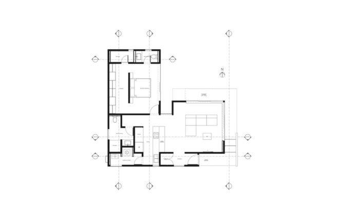 The Black Cabin by Revolution Architects, contemporary cabin in Mexico City, quiet cabin retreat in Mexico City, Mexico city contemporary residential architecture, passive ventilation in a cabin, modular cabin, sustainable cabin, green roofed cabin