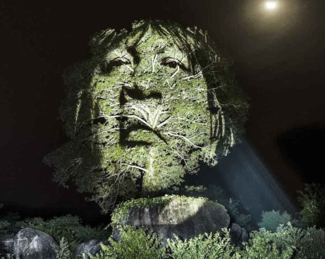 The Blood Forest by Philippe Echaroux, Surui tribe Amazon, Amazon deforestation art, art raising awareness about deforestation