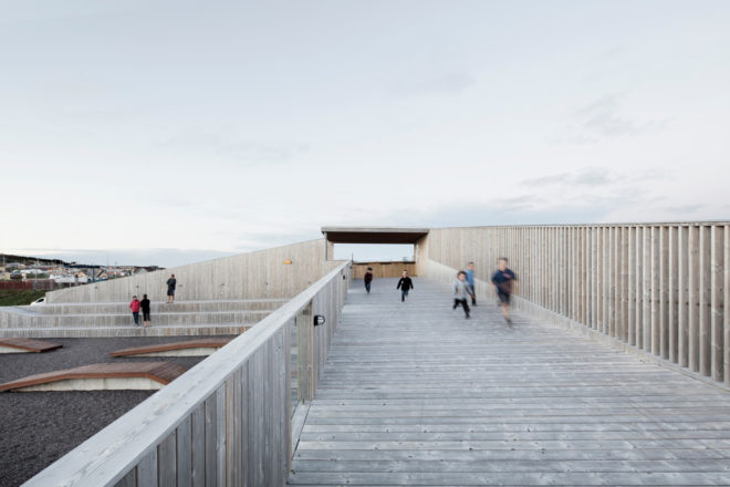 Place des Gens de Mer, Bourgeois / Lechasseur architectes, public space, gathering spaces, Canada, cedar, plywood building in Canada, revitalization, green architecture
