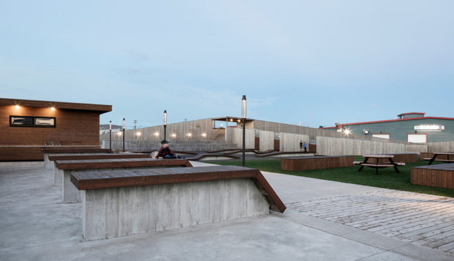 Place des Gens de Mer, Bourgeois / Lechasseur architectes, public space, gathering spaces, Canada, cedar, plywood building in Canada, revitalization, green architecture