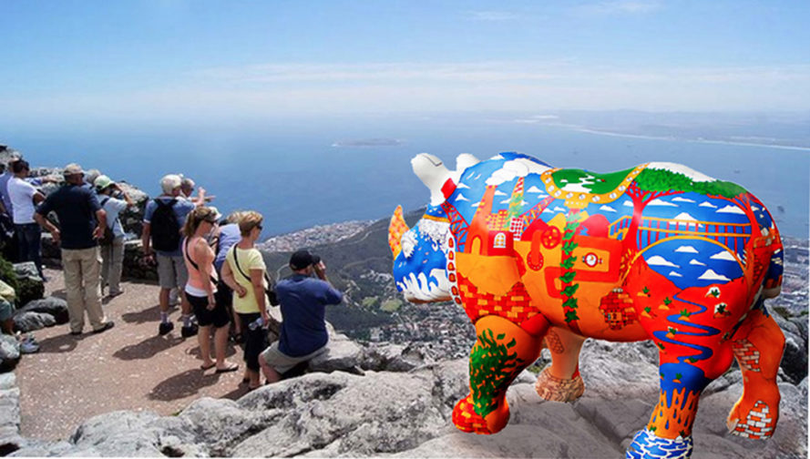 rhino poaching, The Grand Rhino Launch Tour, rhino sculptures cape town, cape town rhinos, CowParade, the rhinos are coming thundafund, TRAC, rhino conservation art project, art project to save rhinos, colorful rhino sculptures, life-sized rhino sculptures, Janice Ashby South Africa