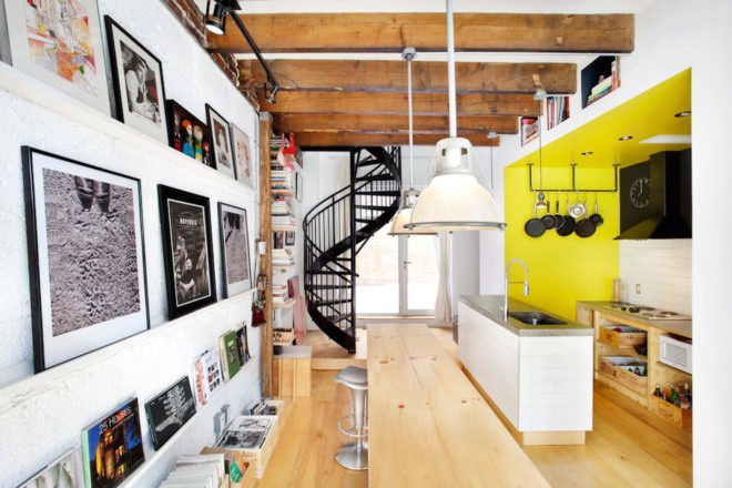 Tire Shop by Mark+Vivi, Mark+Vivi renovation, Tire Shop gallery in Canada, La Façade Art + Architecture, green renovation in Verdun, Verdun Tire Shop project, energy efficient renovation, live/work studio renovation, passive design tire shop