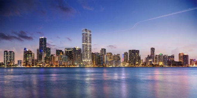 Foster + Partners, SE 12th Street high rises, hurricane-resistant architecture, green towers, Miami, mixed-use tower, green architecture, public plaza, retail space