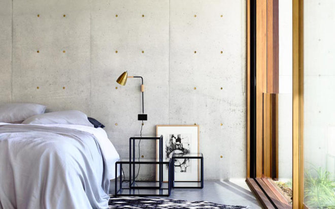 Torquay House, concrete, Victoria, courtyard, Australia, Auhaus Architecture, natural light, green roof, full-height glazing, timber, natural building materials