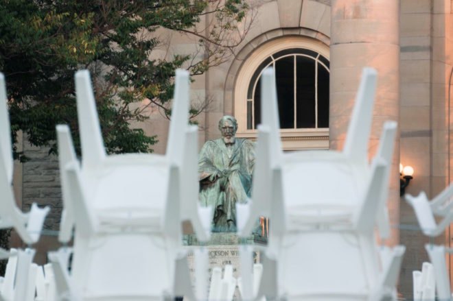 URCHIN pavilion by CODA, temporary arts pavilion, plastic chair pavilion, recyclable pavilion, Cornell Council for the Arts, Cornell Council for the Arts 2016 Biennial, Cornell University Arts Quad, plastic chair art