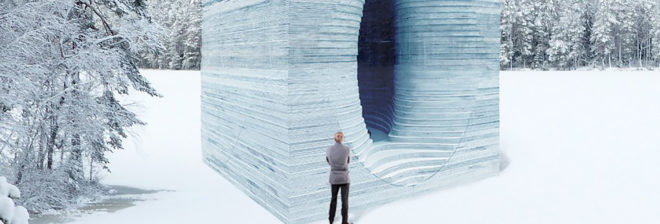 Warming Huts 2017, Warming Huts, hut, huts, hut installation, installation, Winnipeg, Canada, winter, winter weather, Anish Kapoor, Stackhouse by Anish Kapoor, Stackhouse