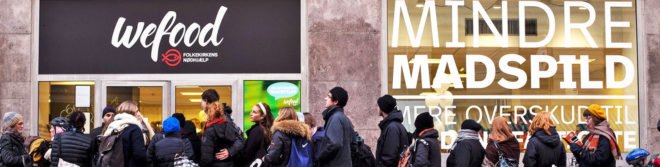 Wefood, Wefood Denmark, Wefood expired food, Wefood food waste, cutting food waste, selling expired food, supermarket selling expired food, grocery store selling expired food, Wefood second branch, Wefood new branch, Wefood Nørrebro