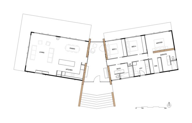 modern house in the countryside, modern house in Willow Grove, Willow Grove by Finnis Architects, rammed earth house in Australia, contemporary Australian architecture, modern eco-friendly homes in Australia,