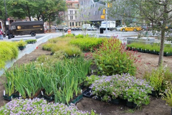 WXY architecture, urban design, Astor Place, Cooper Square, Greenwich Village, Alamo installation, green space nyc, nyc astor place, public space design, greenwich village, storm-ready landscaping, resilient architecture, green space nyc